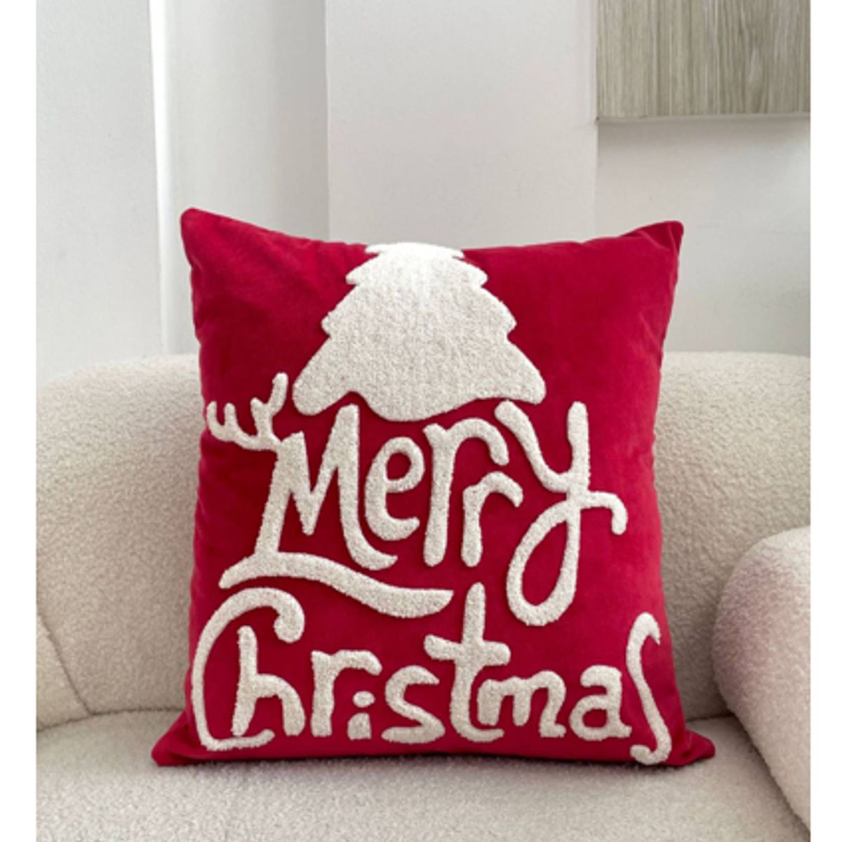GENERICO - NAVIDAD - Cobertor de cojín de poliéster modelo navideño