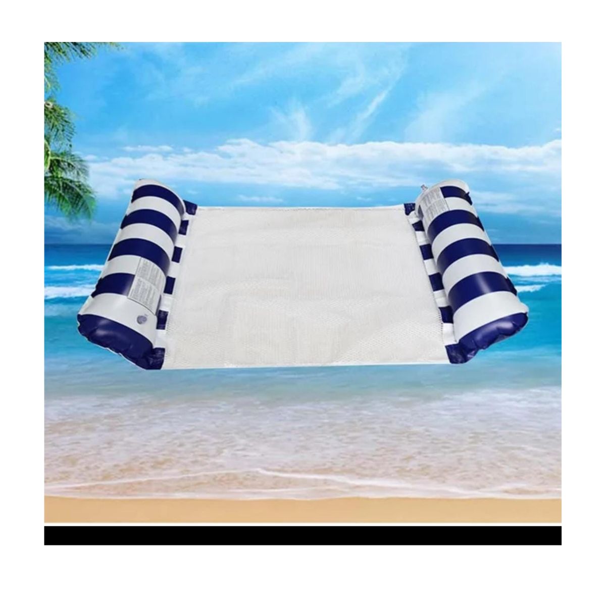 GENERICO - Cama Inflable Colchón de mar de Verano Azul