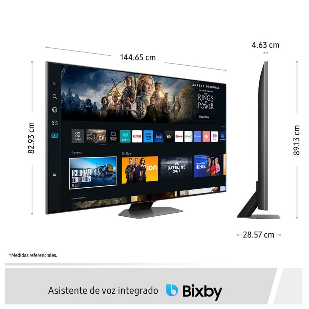 SAMSUNG - Televisor Samsung Smart TV 65 QLED 4K QN65Q80CAGXPE
