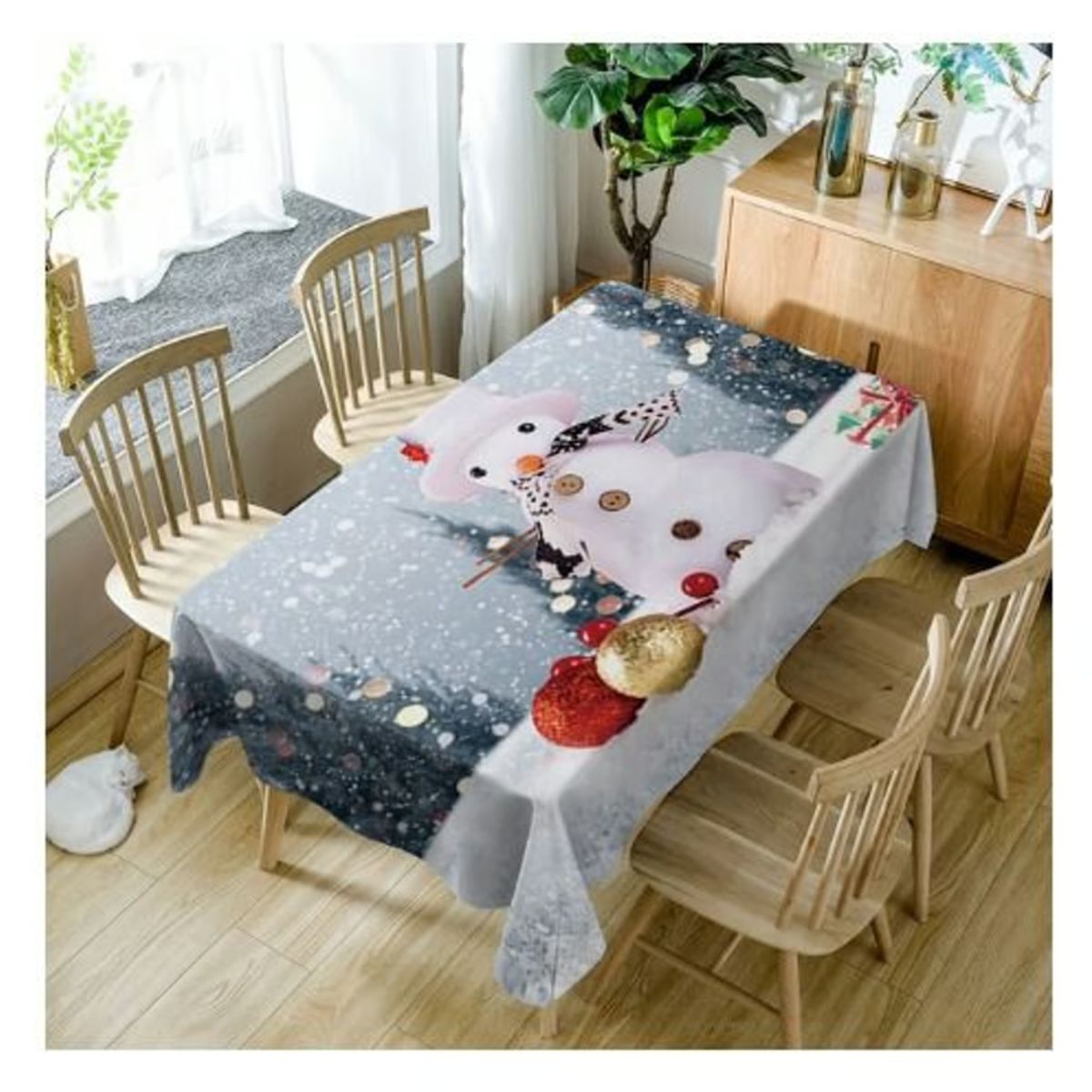 GENERICO - Mantel Navideño Rectangular 152cm x 250cm