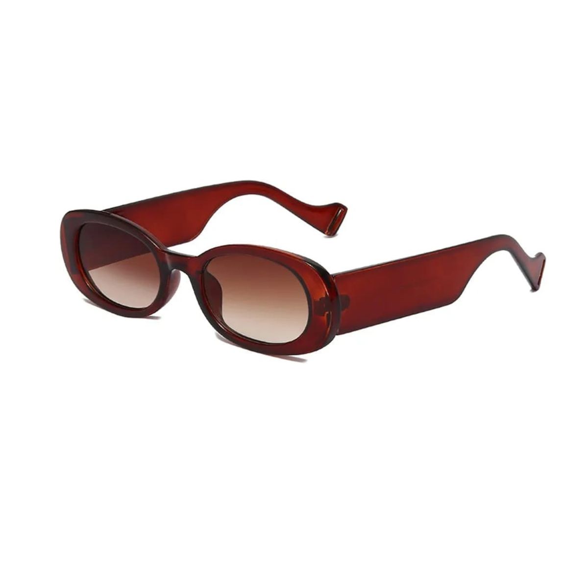 GENERICO - Lentes de Sol Ojo de Gato Unisex Vintage Marron PL3984