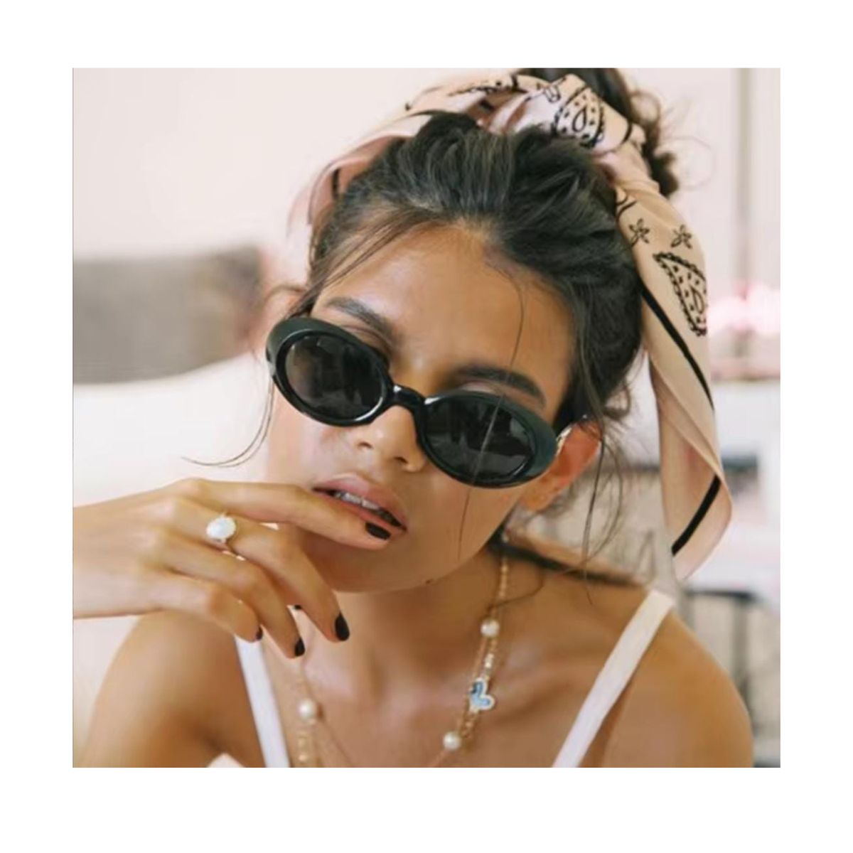 GENERICO - Lentes de Sol Ojo de Gato Unisex Vintage Negro PL3984