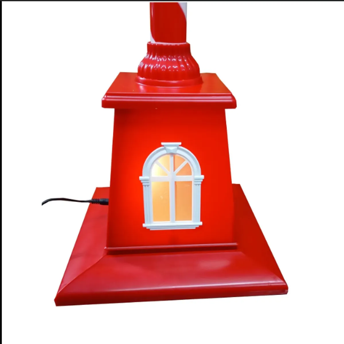 GENERICO - Farol Navideño MUSICAL CON EFECTO NIEVE 165CM