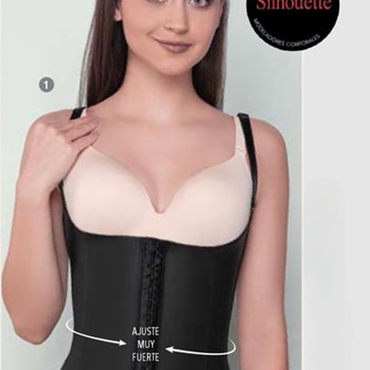 SILHOUETTE - Faja Chaleco Corselette con tirantes y senos libres