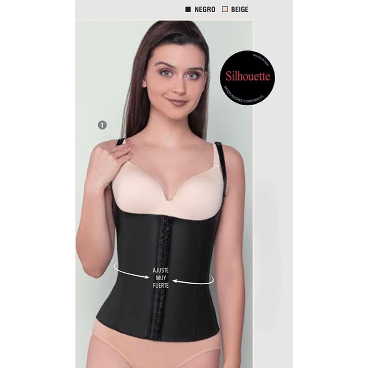 SILHOUETTE - Faja Chaleco Corselette con tirantes y senos libres