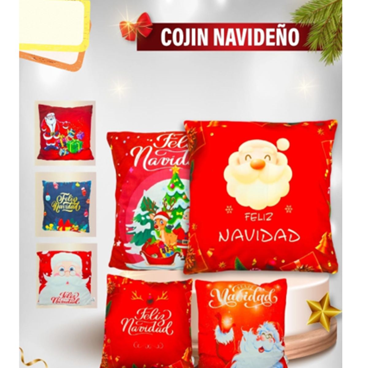 GENERICO - Cojin Navideño Modelo Snowman 45x45