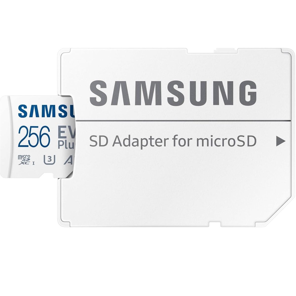 SAMSUNG - Tarjeta de memoria micro sd Samsung evo Plus 256GB - Blanco