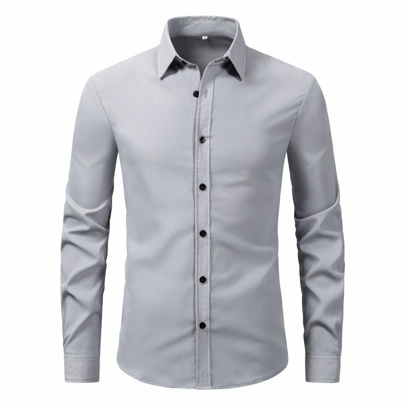 Camisa Ropa De Saga Falabella Para Hombres Camisa Hombre Gris BLWOENS