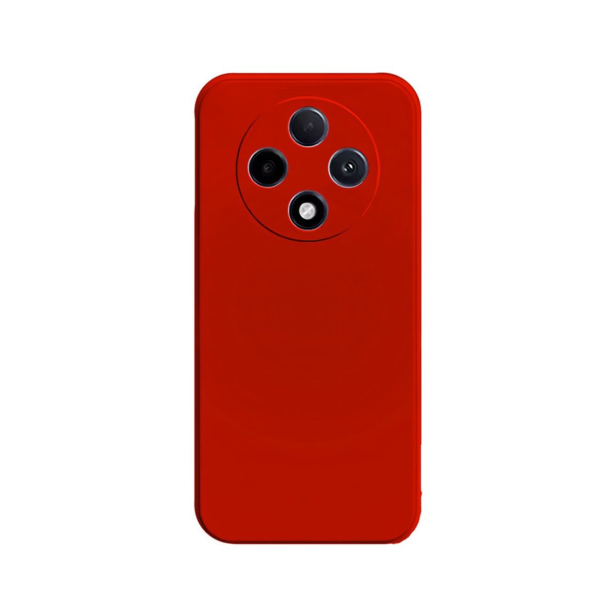 GENERICO - Funda Protector Case OPPO RENO 12 F 5G - GAMUZA ROJO