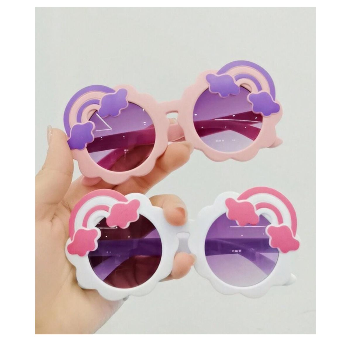 GENERICO - Lentes de Sol Niña Arcoiris  PL3922 Rosado