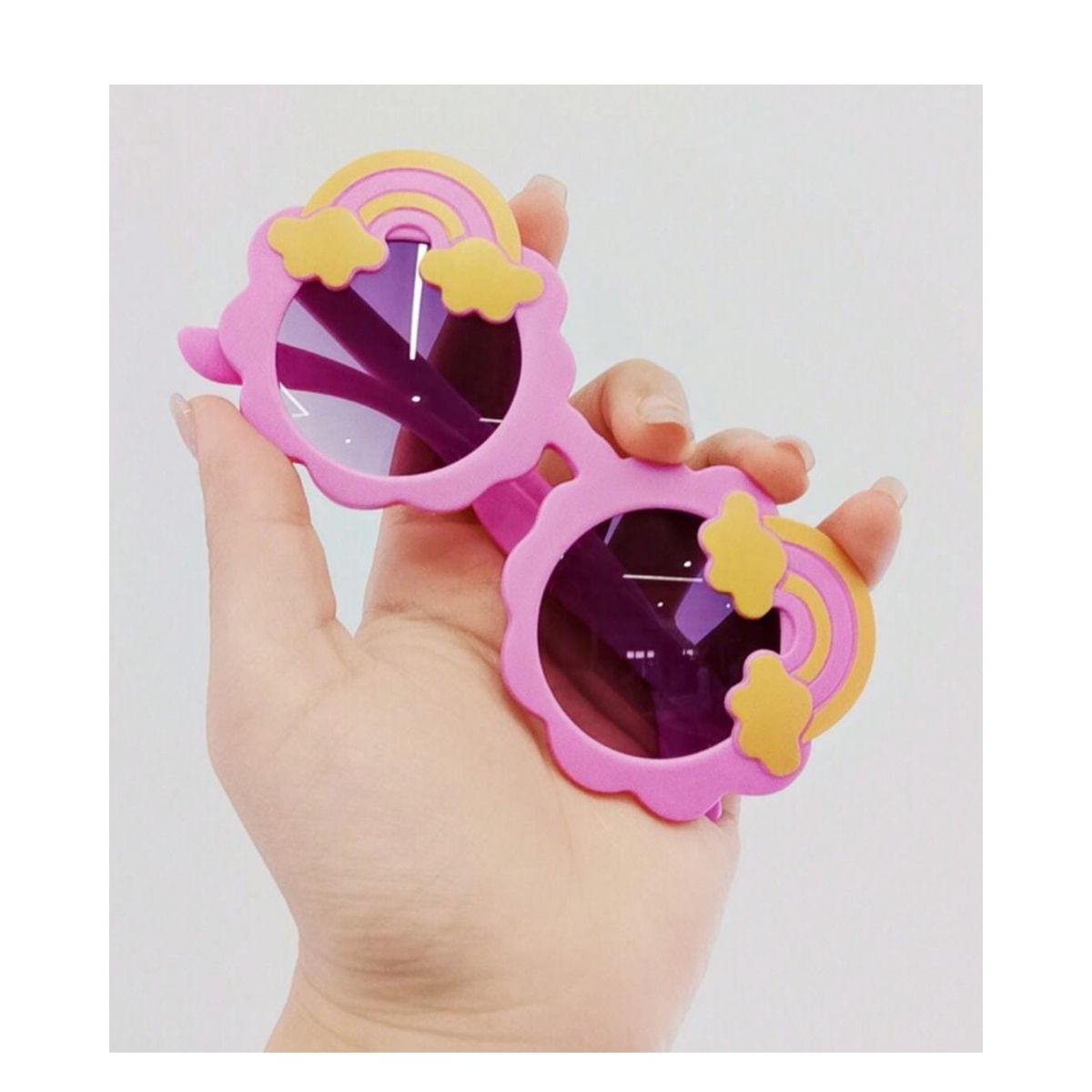 GENERICO - Lentes de Sol Niña Arcoiris  PL3922 Fucsia