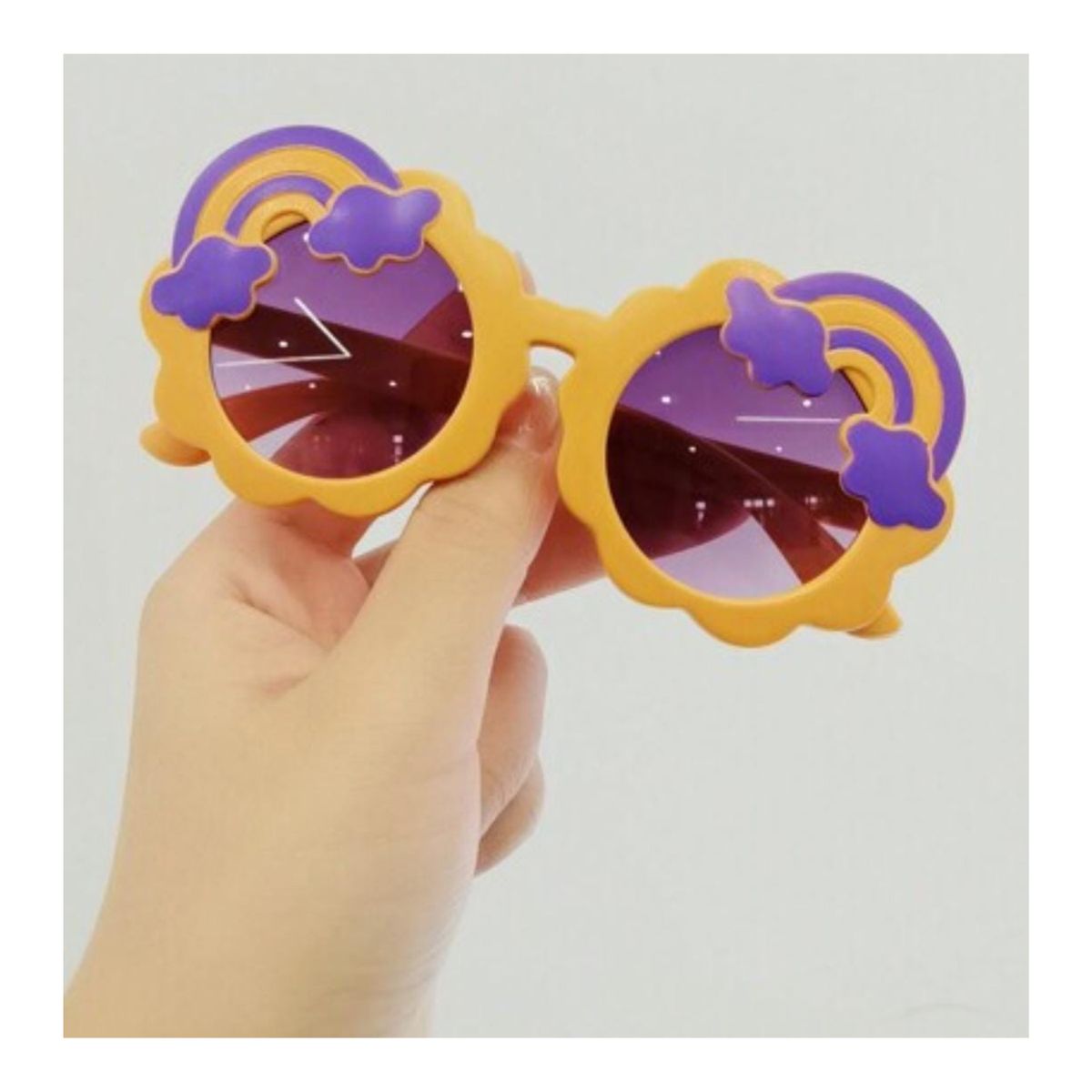 GENERICO - Lentes de Sol Niña Arcoiris  PL3922 Amarillo