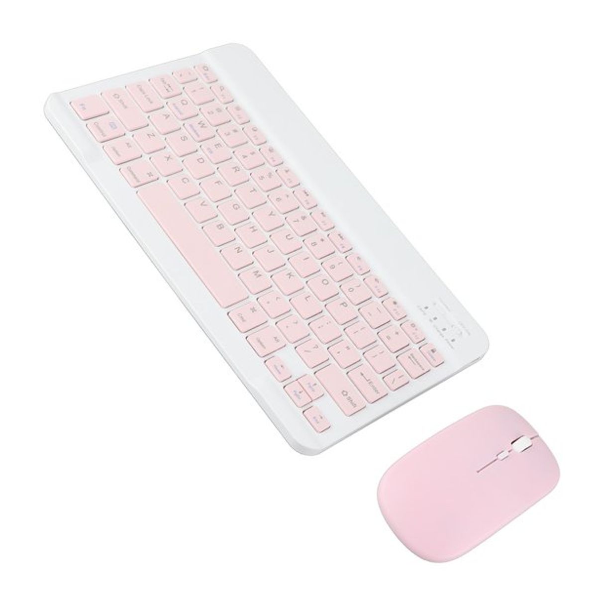 GENERICO - Kit Teclado Y Mouse Bluetooth DT100 Rosado