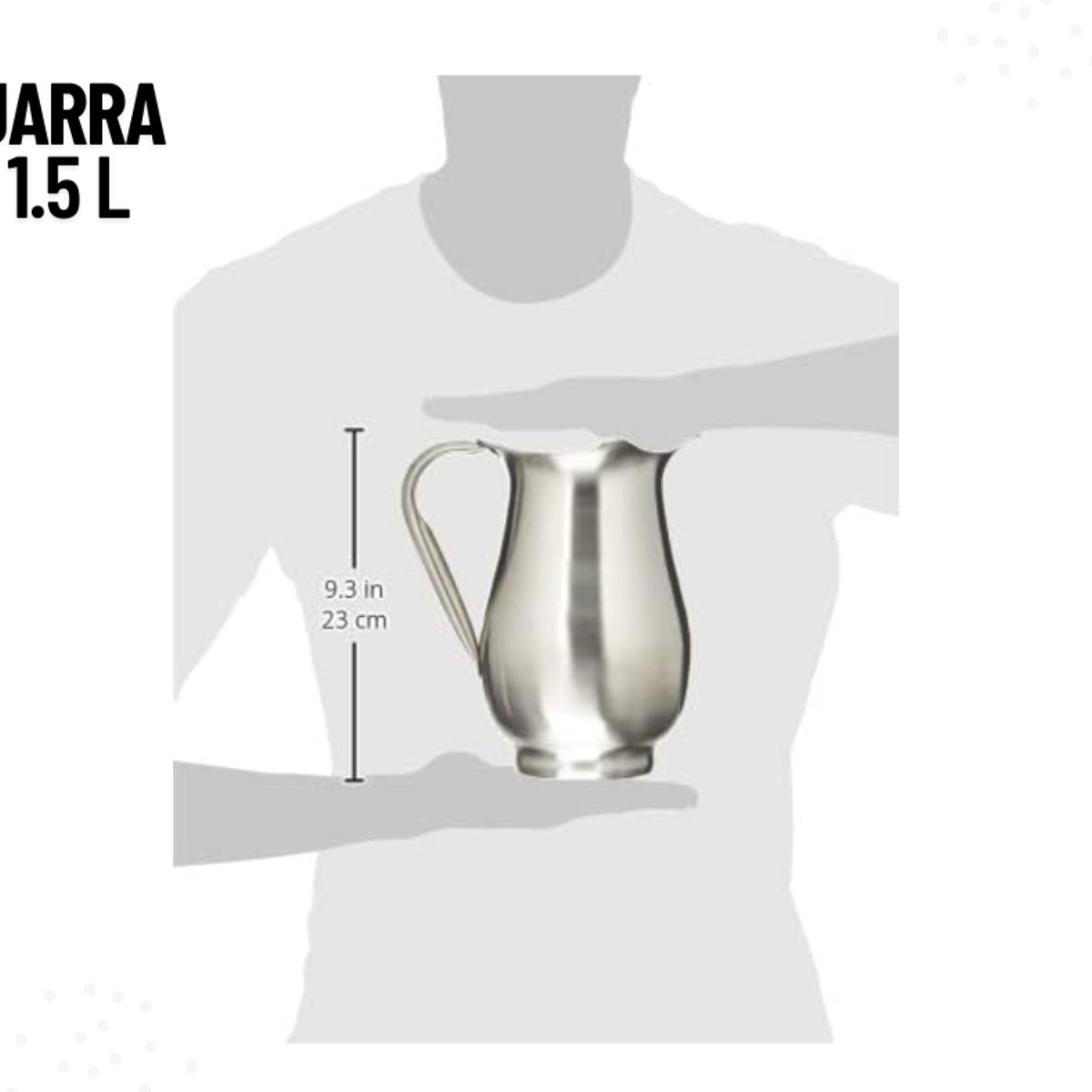 GENERICO - Jarra de acero inoxidable  1.5 L