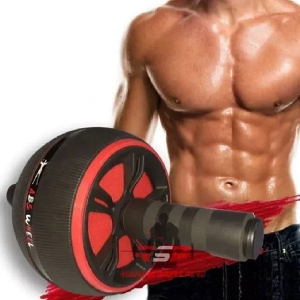 GENERICO - Rueda Abdominal Ab Roller mas Tapete