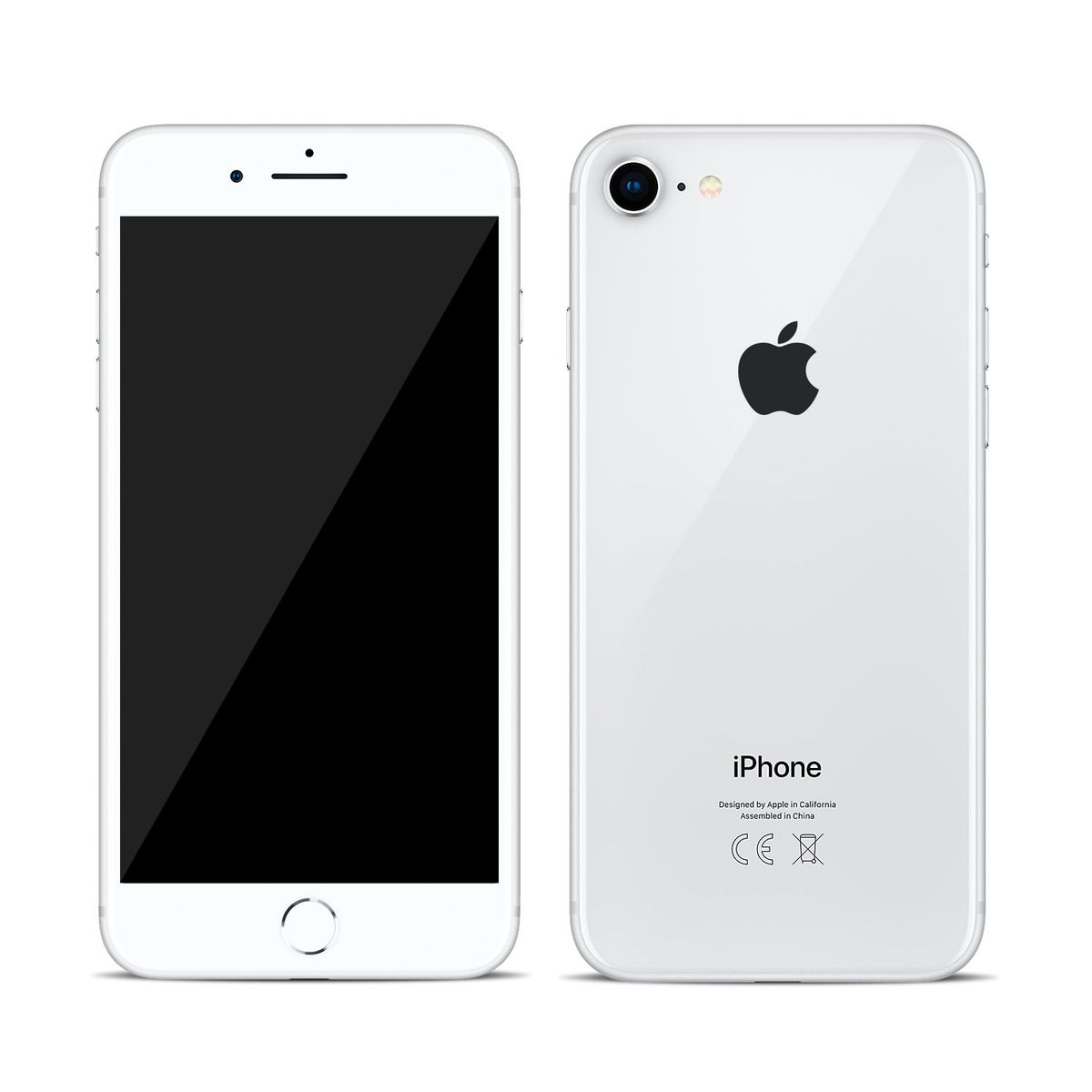 APPLE - iPhone 8 64GB, Blanco, Grado A, Bateria 100%, Entrega Inmediata, Reacondicionado