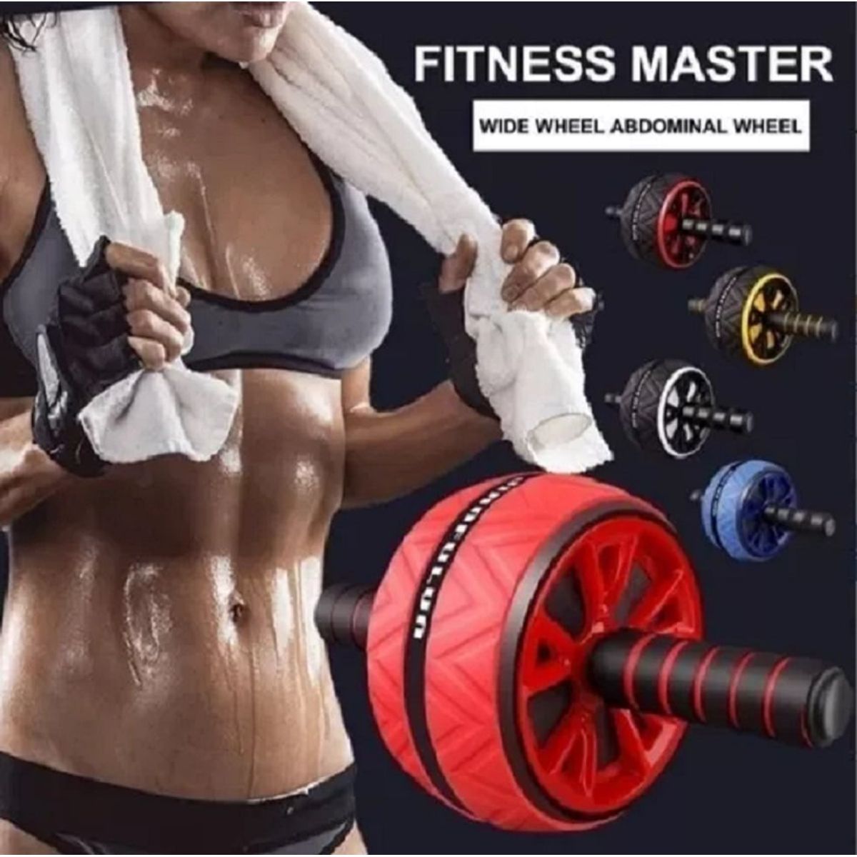 GENERICO - Rueda Abdominal Ab Roller mas Tapete