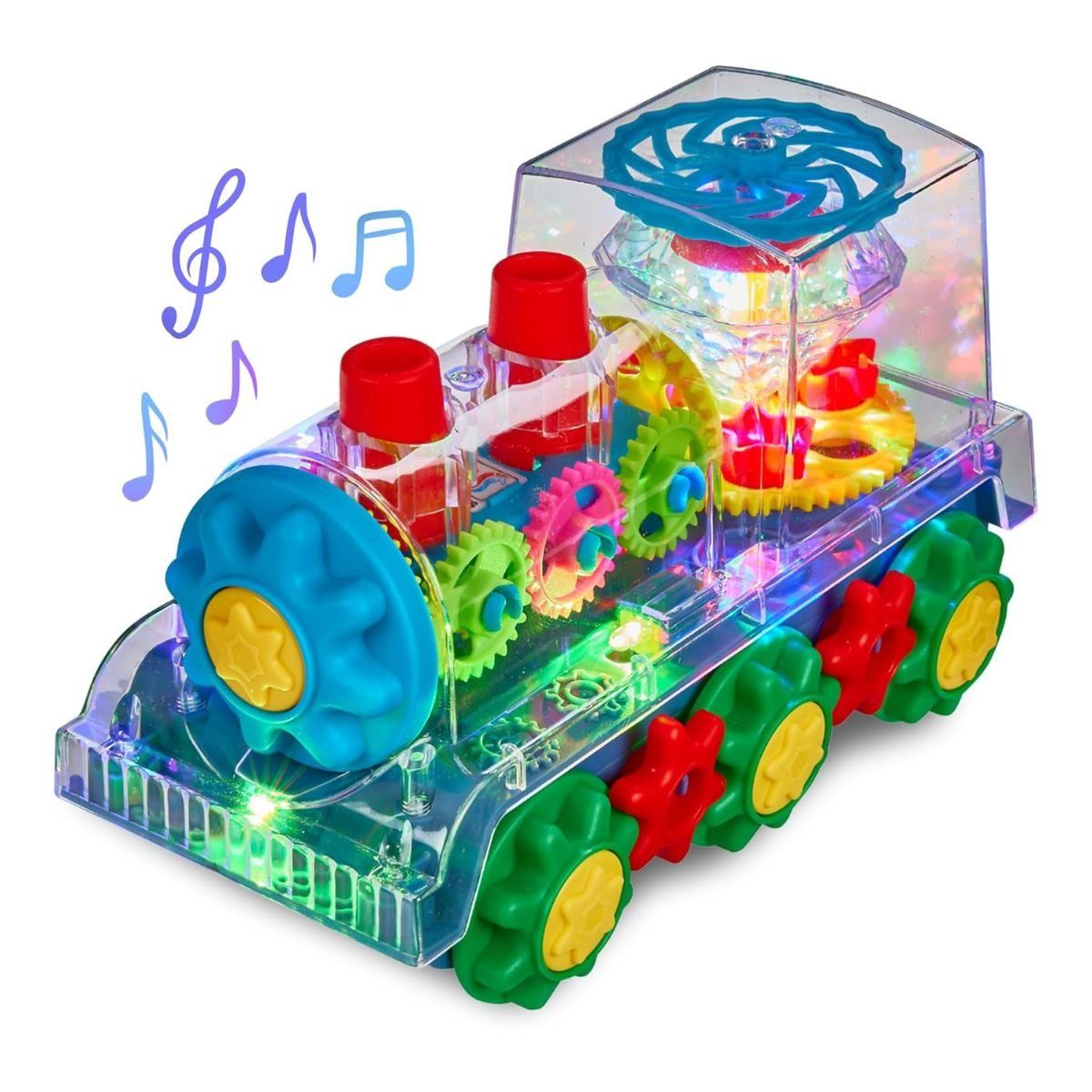 GENERICO - Juguete Tren Con Luces Y Sonido Transparente Didactico Niños