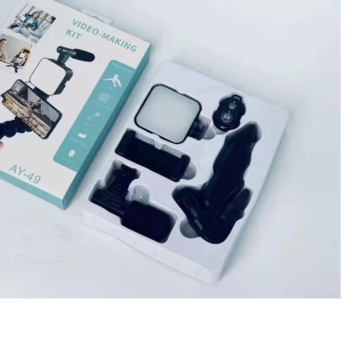 ITELSISTEM - Kit Video Making Microfono Luz Led Tripode