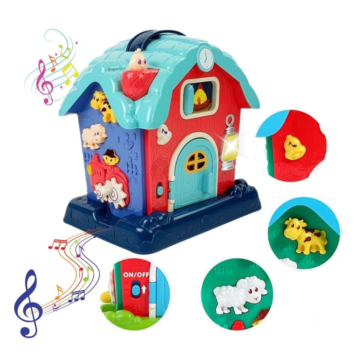 GENERICO - Juego Montessori Granja Interactiva Musical Para Niños