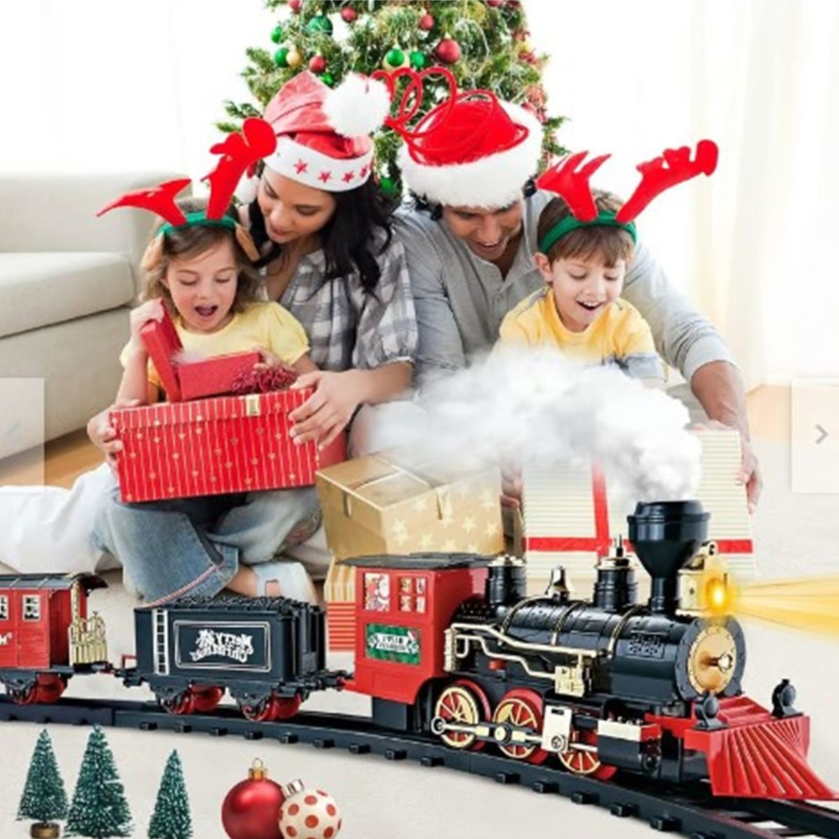 GENERICO - Tren Navideño para Base de Arbol De Calidad A1 GRANDE NAVIDEÑO