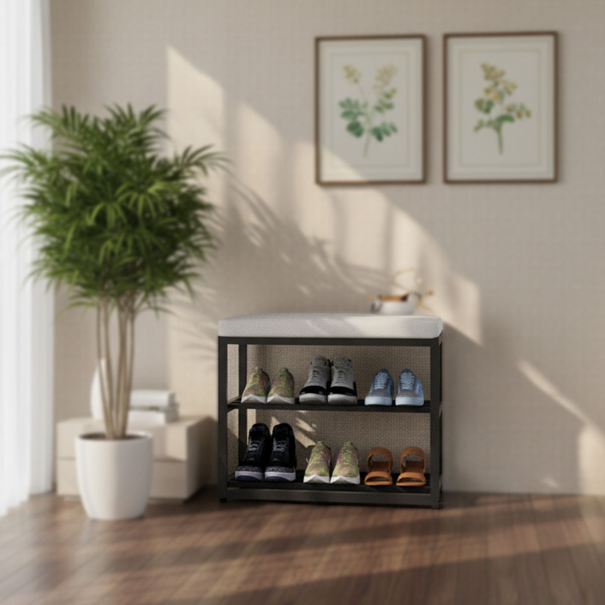 MUEBLES MACRUMO - BANCO ZAPATERO MINIMALISTA