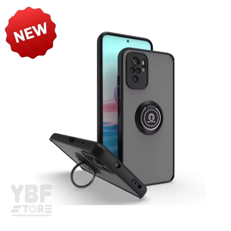 GENERICO - Case Ahumado con Anillo Negro para Honor X9