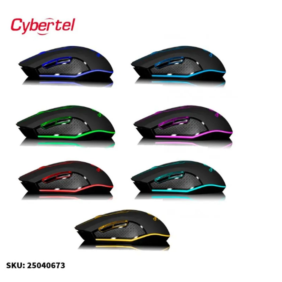 GENERICO - Mouse Gamer Ergonómico Led Hasta 3200Dpi 6B Element
