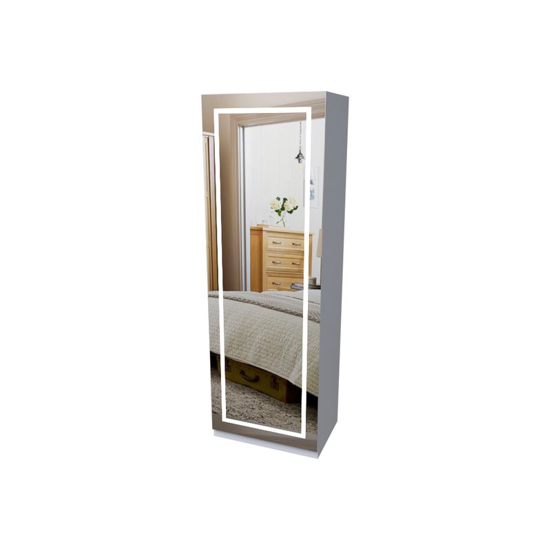 MUEBLES MACRUMO - TOCADOR  CON PUERTA + ESPEJO CON LUZ LED