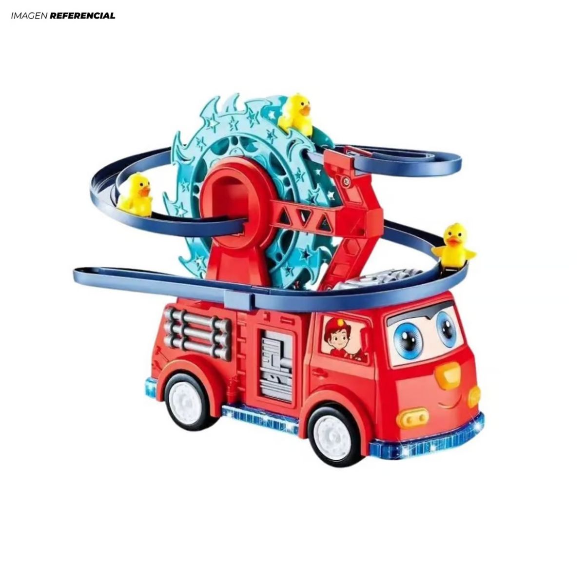 GENERICO - Juego Didáctico Carro Bombero 5 en 1