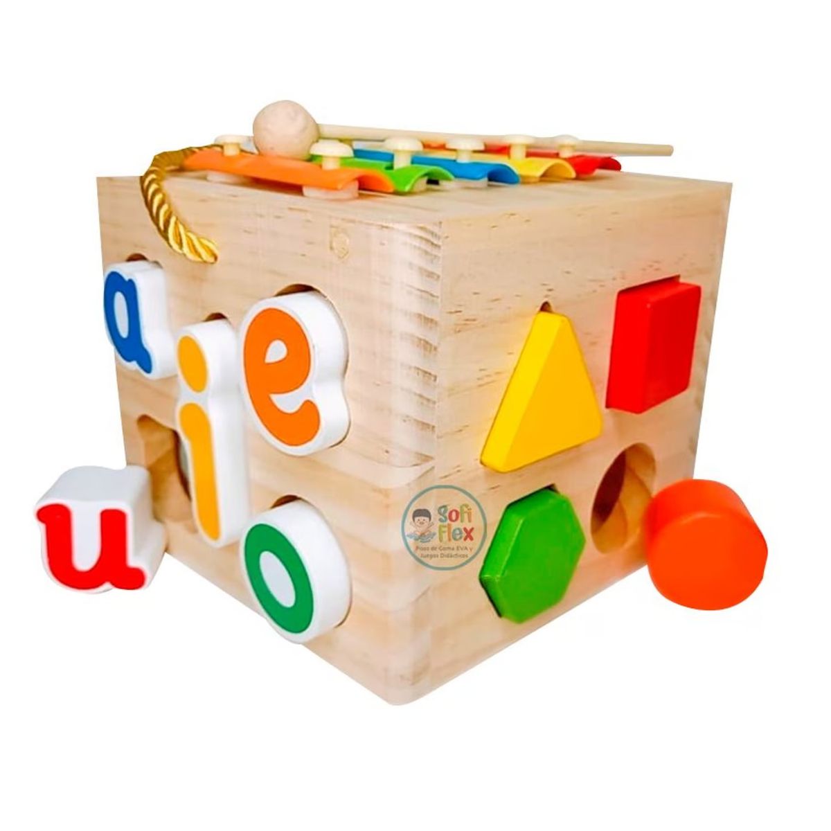 GENERICO - Cubo Didáctico Multifuncional Figuras Y Xilófono