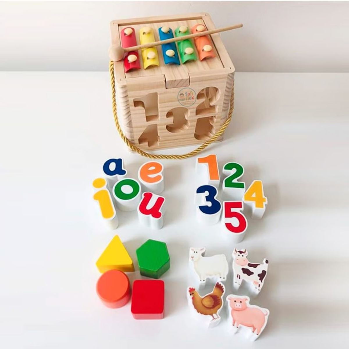 GENERICO - Cubo Didáctico Multifuncional Figuras Y Xilófono