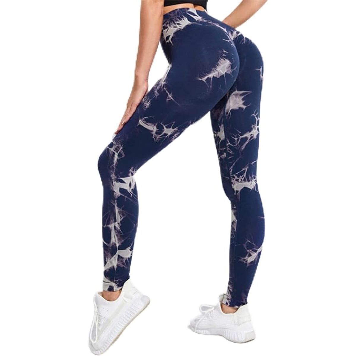 GENERICO - Leggins Deportivo Levanta Cola Tie Dye Gym Yoga Tiro Alto