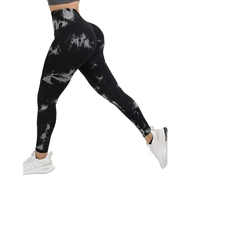 GENERICO - Leggins Deportivo Levanta Cola Tie Dye Gym Yoga Tiro Alto