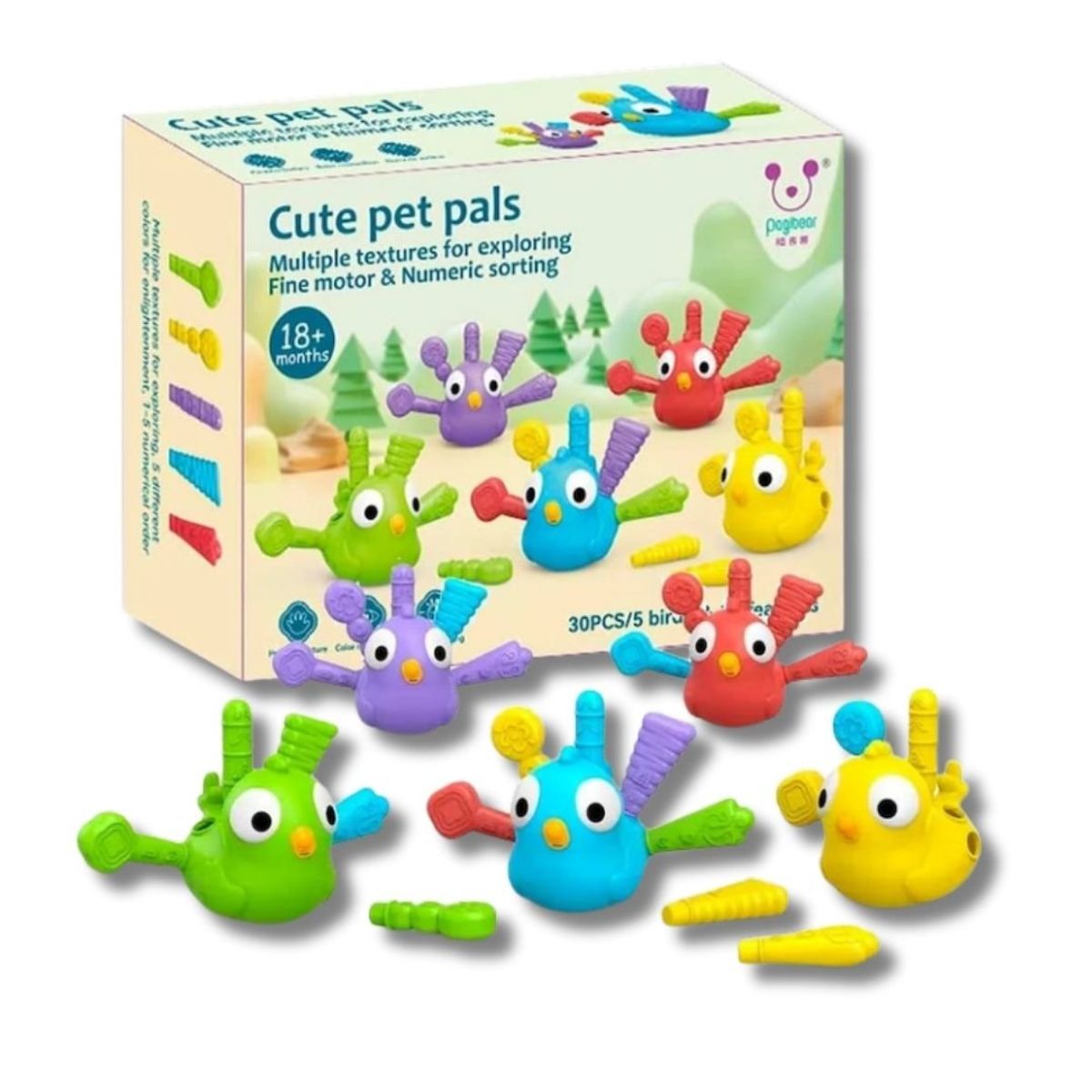 GENERICO - Juego De Motricidad Pájaros Y Plumas