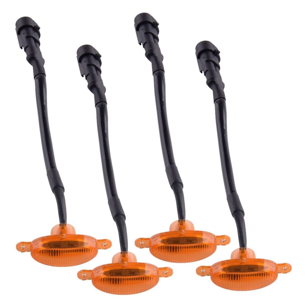 GENERICO - luz lámpara LED parrilla rejilla 4 piezas delantera ámbar