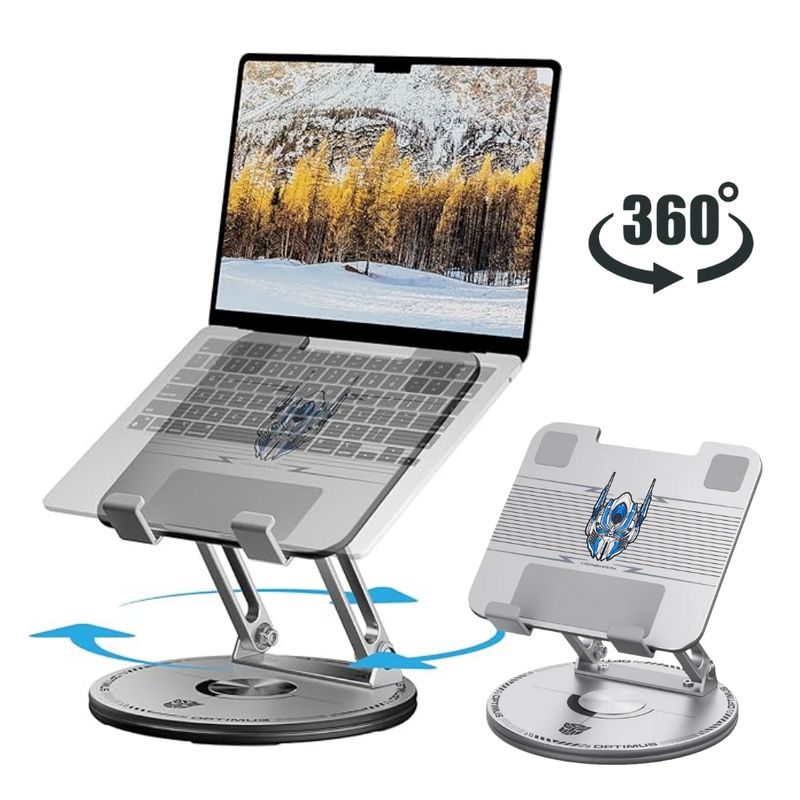 TRANSFORMERS - Soporte Plegable para Laptop iPad Base Giratoria Transformers TF-X02