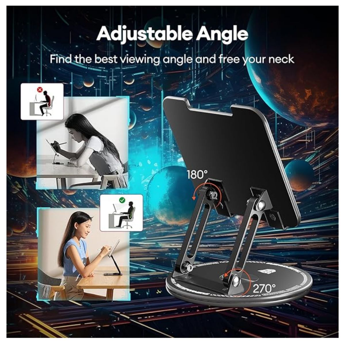 TRANSFORMERS - Soporte Plegable para Laptop iPad Base Giratoria Transformers TF-X02