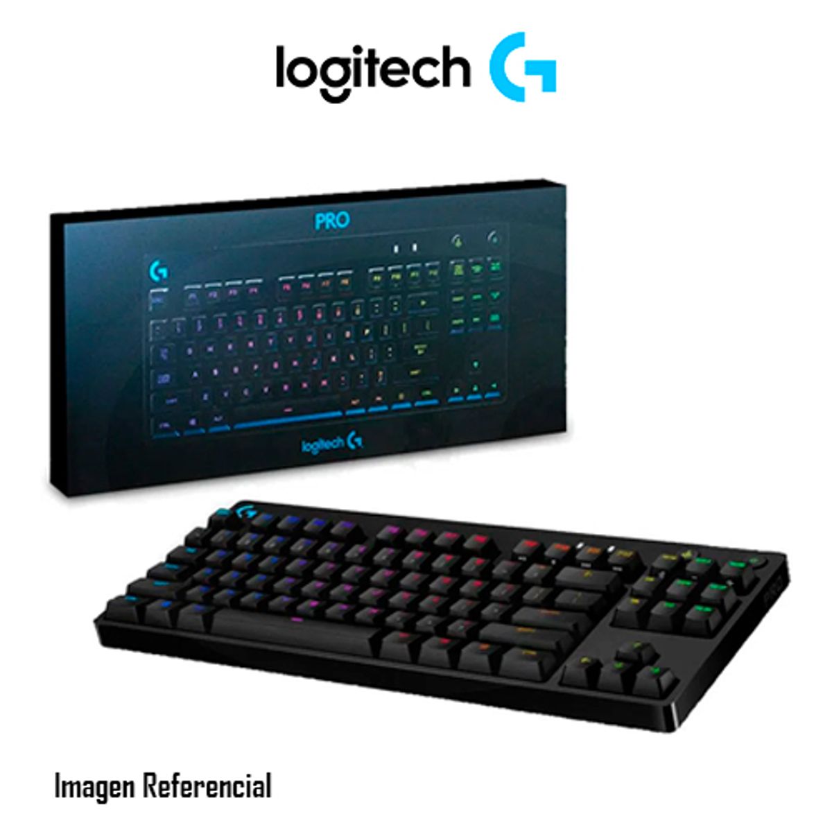 LOGITECH - TECLADO LOGITECH PRO KEYBOARD RGB USB NEGRO PN 920-009388