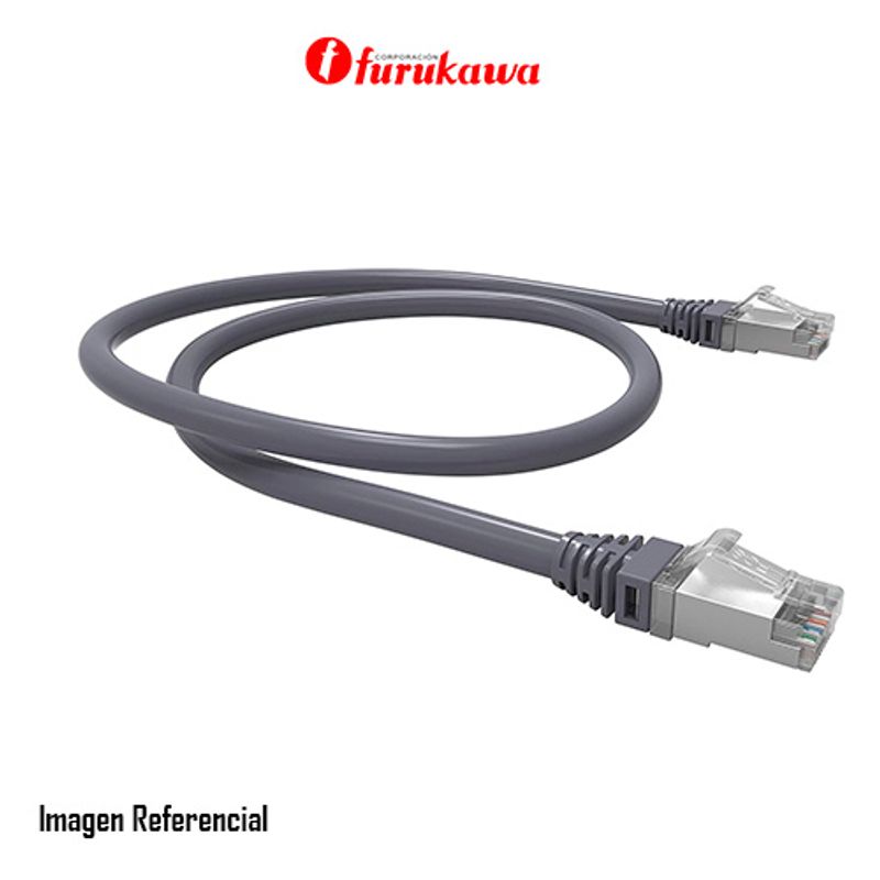 FURUKAWA - PATCH CORD FURUKAWA FUTP RJ-45 CAT6A LSZH 2MT GRIS PN 35085084