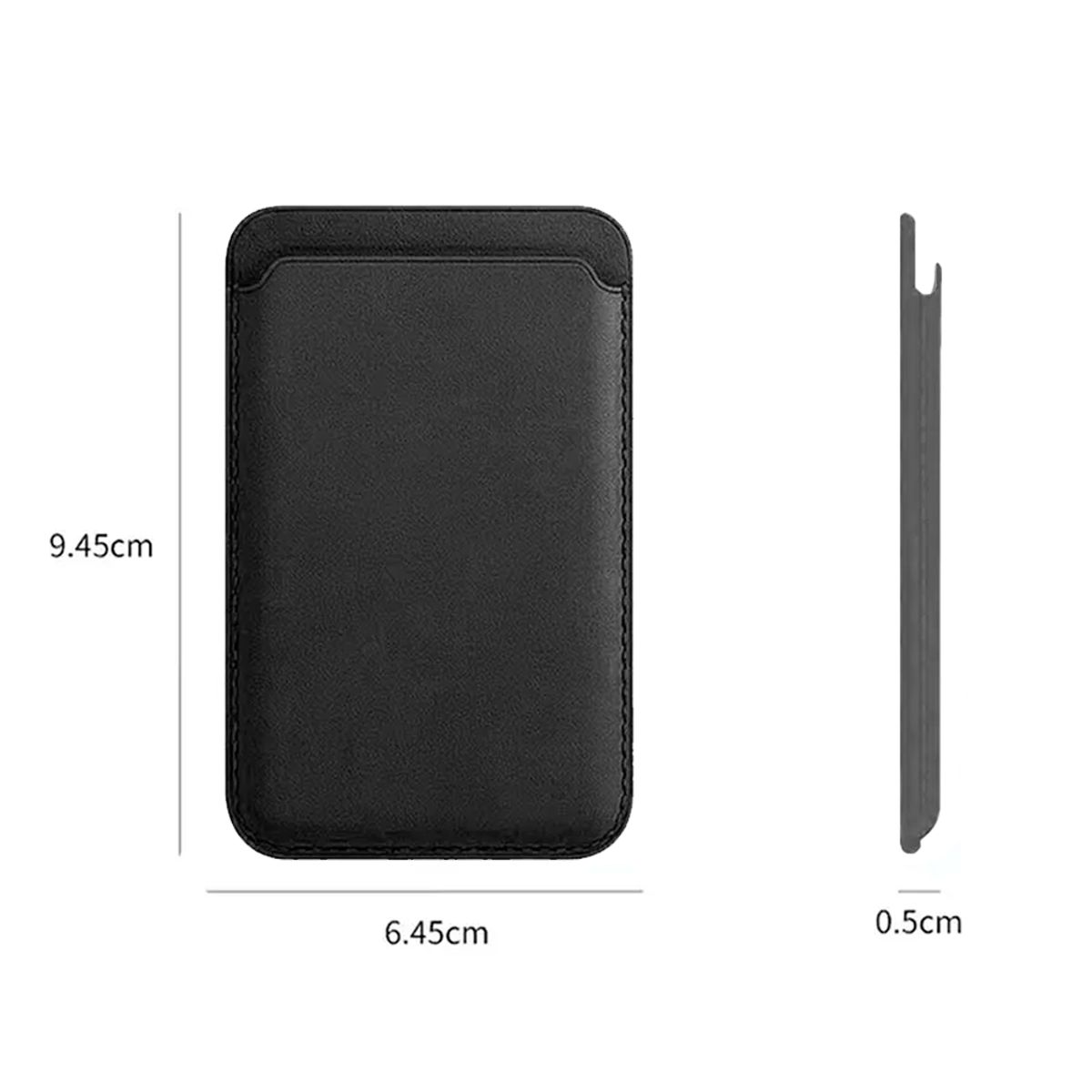 GENERICO - Tarjetero Magnético MagSafe para iPhone - Negro