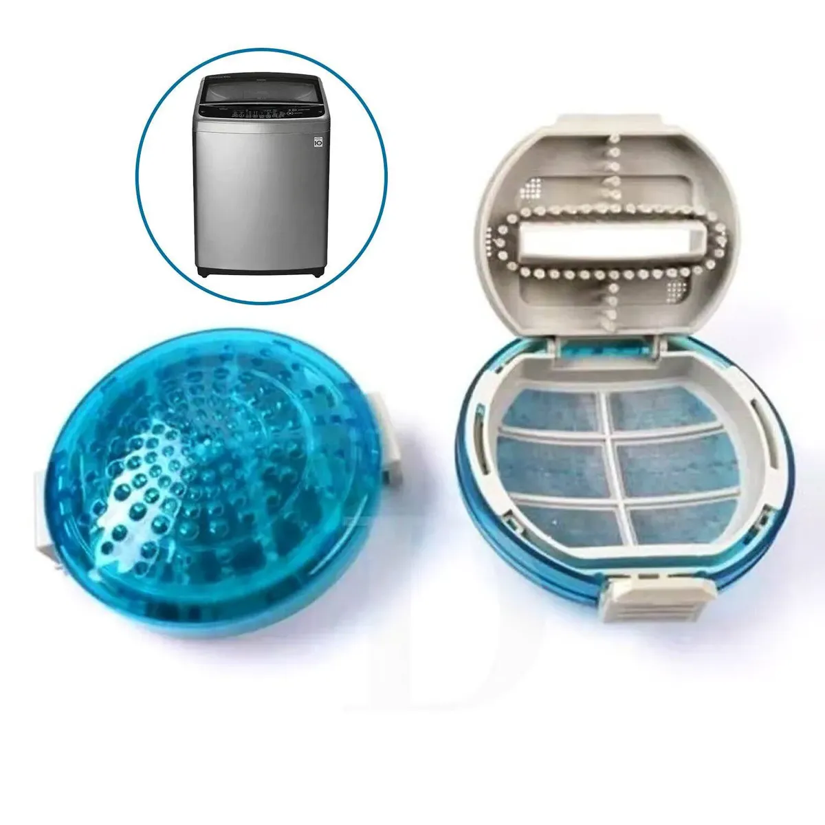 GENERICO - Filtro para lavadora LG Redondo x2