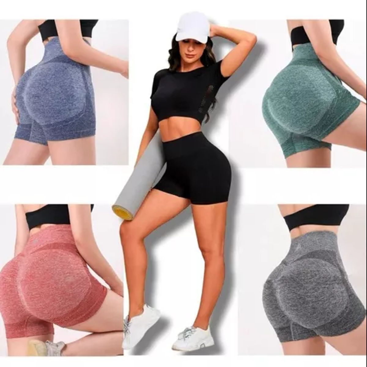 GENERICO - Short Deportivo Push Up Fajero Moldeador para gym  Yoga