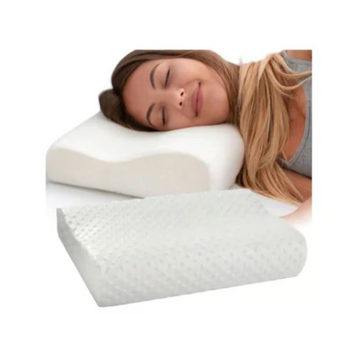 GENERICO - 5 almohadas viscoelásticas ortopédicas memory pillow.