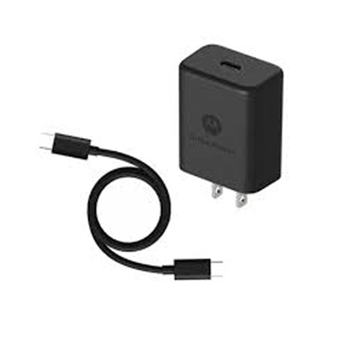 MOTOROLA - Cargador Turbo Power 18W Motorola Adaptador Cable tipo C a C Negro C