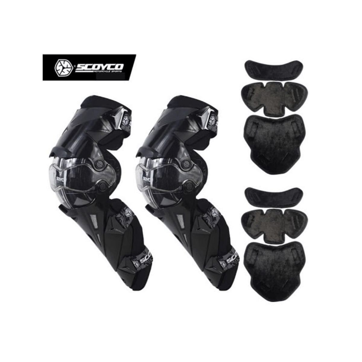 GENERICO - RODILLERA K12 ARTICULABLE SCOYCO NEGRA