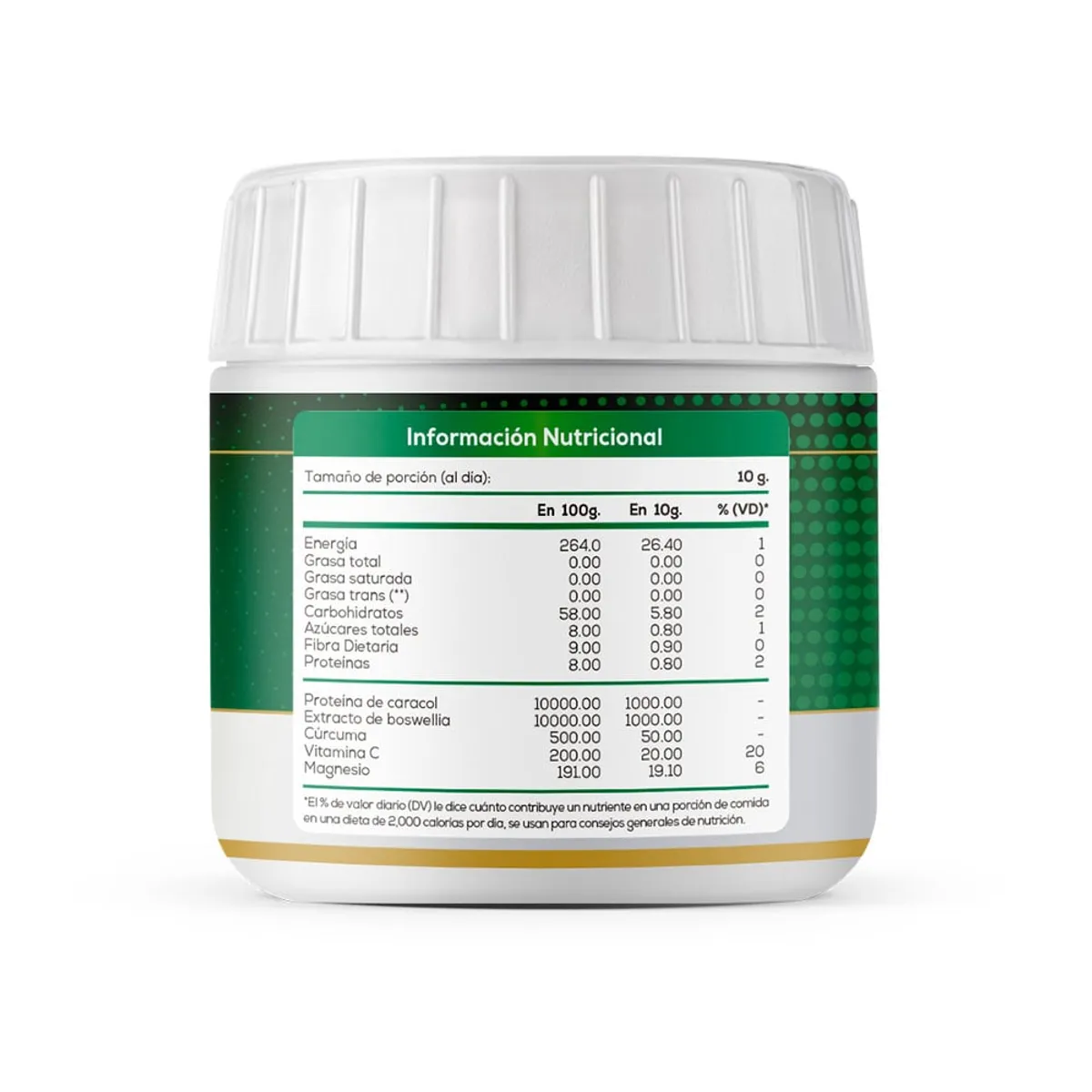 GENERICO - Regemax proteína de caracol boswellia serrata y cúrcuma