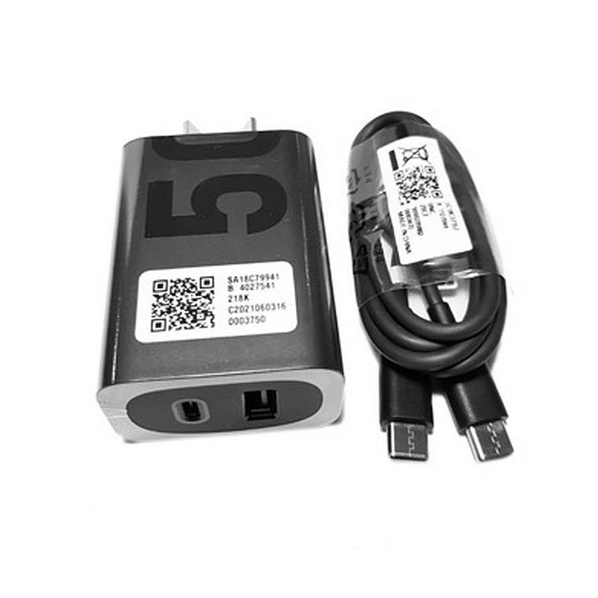 GENERICO - Cargador de Pared Turbo Power 50W Duo Moto Cable Type C a Type C