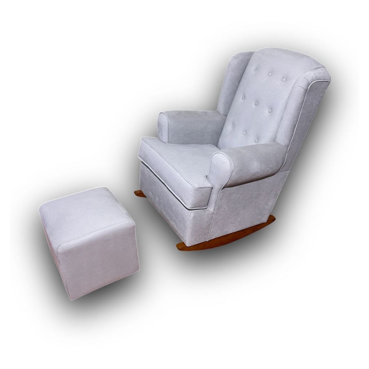 NO LOGO - Mecedora de Lactancia Prado color Plata