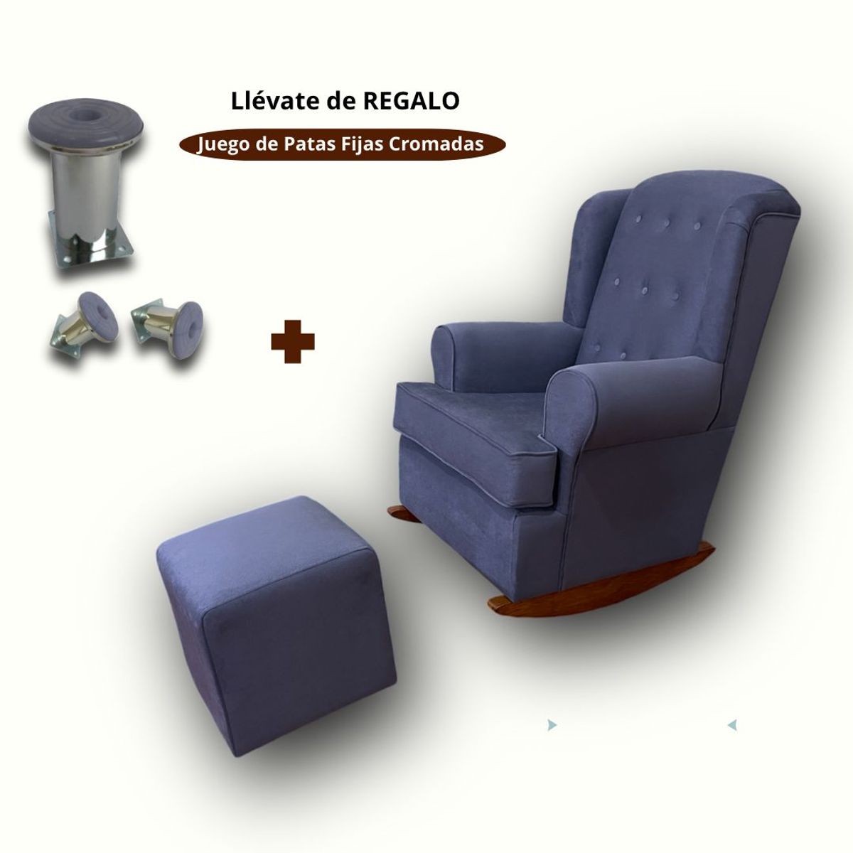 NO LOGO - Mecedora de Lactancia CAPRI color Gris